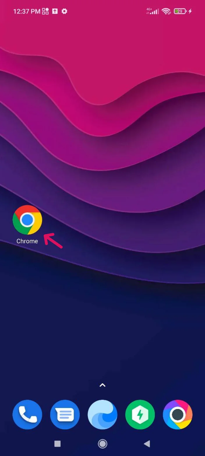 Chrome на Android: меню