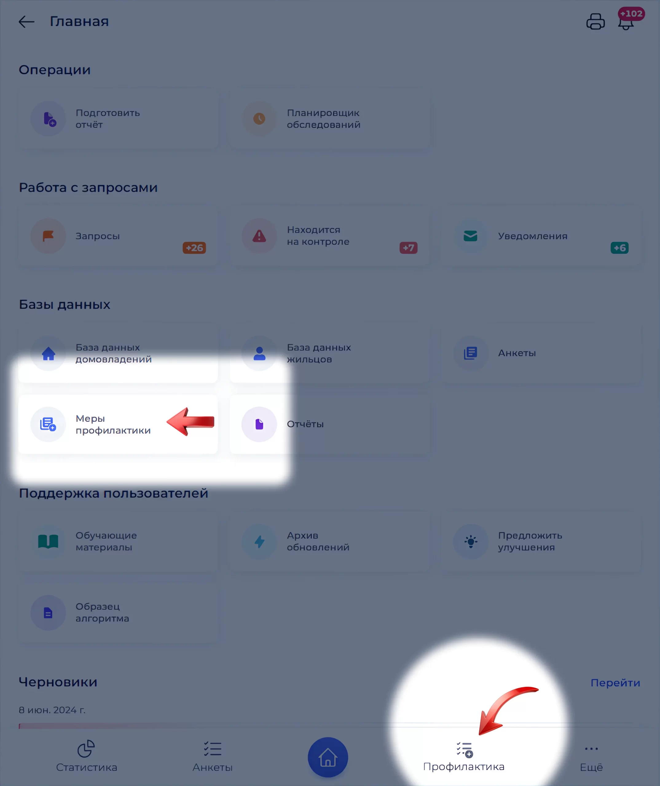 Список мер профилактики